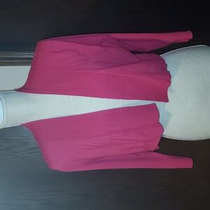 Calvin Klein Pink Cropped Cardigan Size Large